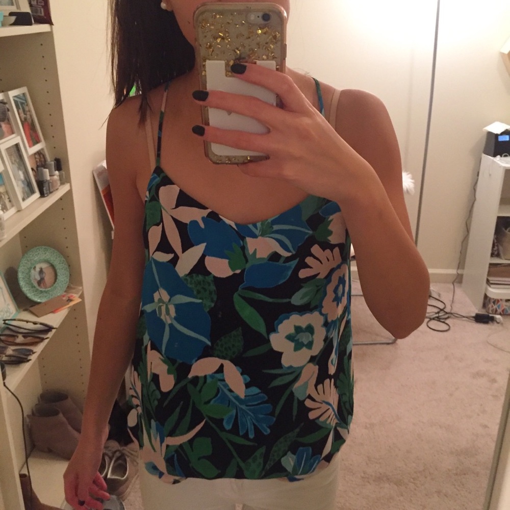 Loft floral cami tank top